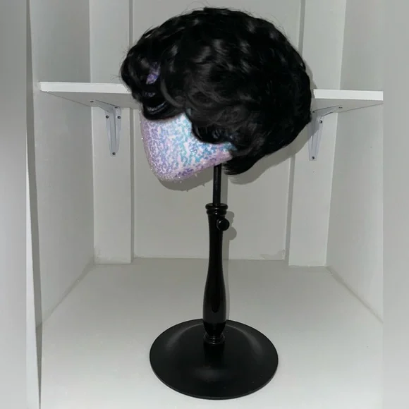 Glueless Short Black Curly Pixie Wig - Picture 4 of 7